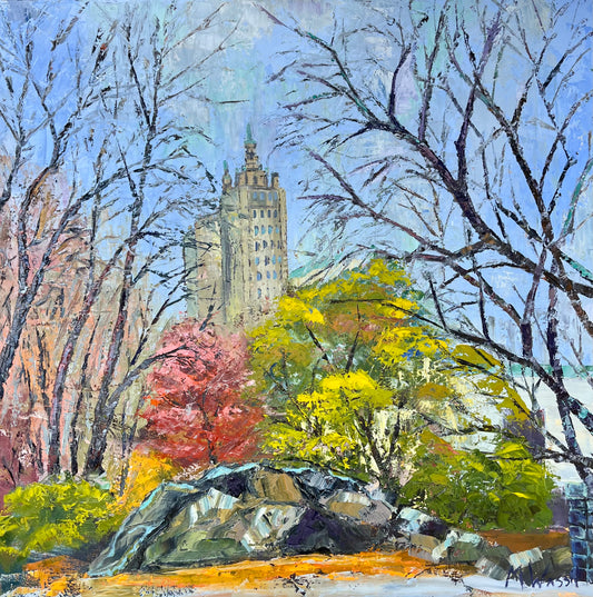 Central Park New York City / Original Oil Painting on Canvas