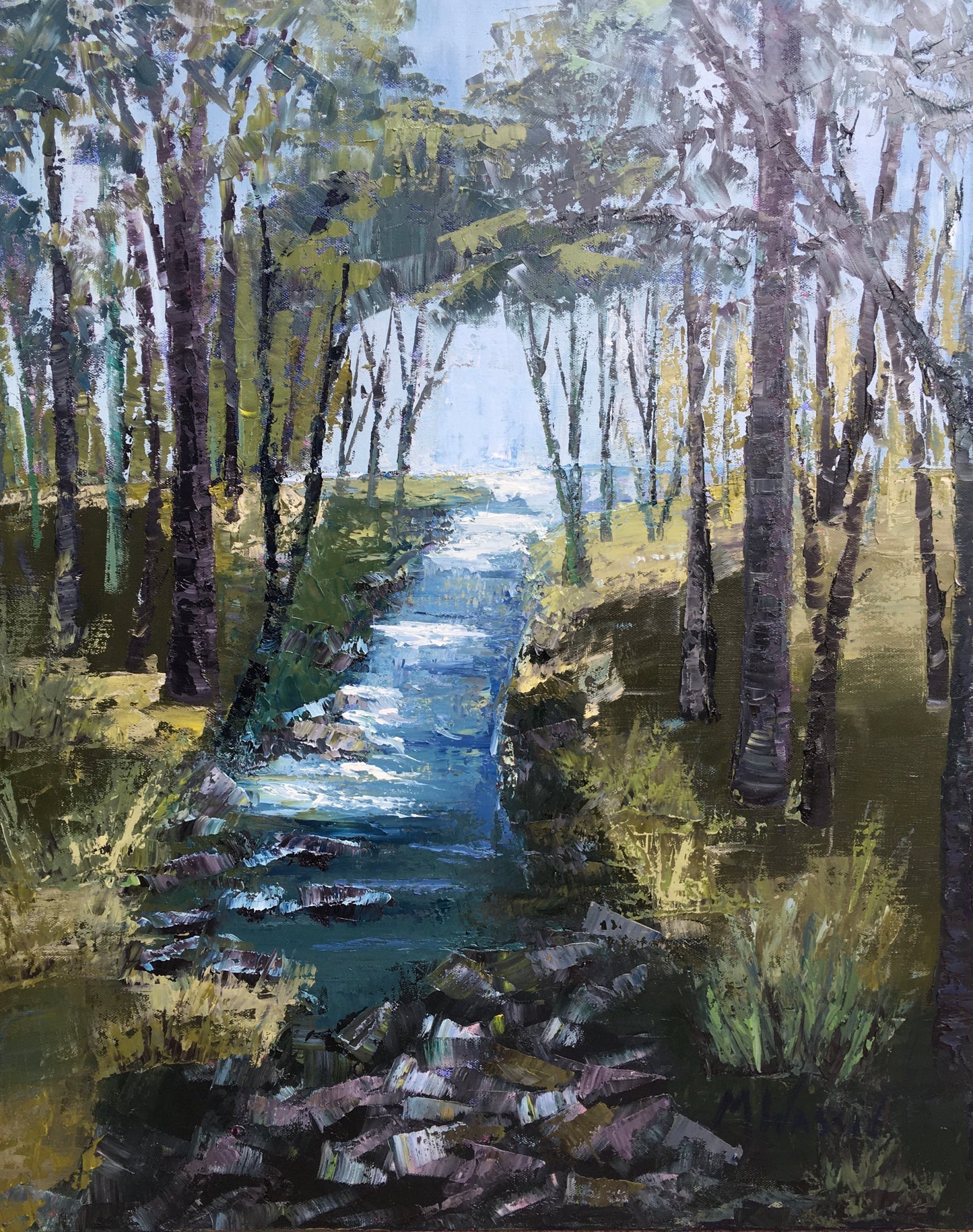 Swift Creek River Original Oil Painting