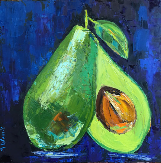 Avocado Still Life Fine Art Print on Matte Archival Paper